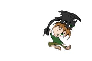 How to Draw a Picture Of a Cute Hiccup And Toothless