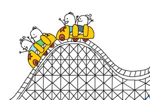 How to Draw a Roller Coaster For Kids