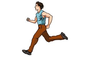 How to Draw a Running Person