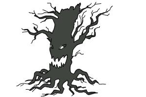 How to Draw a Scary Tree