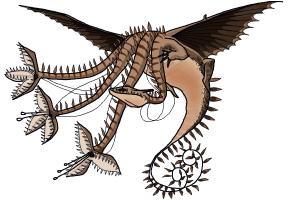 How to Draw a Snaptrapper Dragon from How to Train Your Dragon