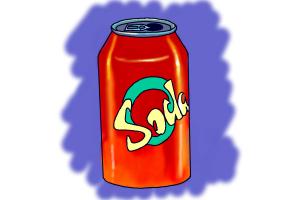 How to Draw a Soda Can