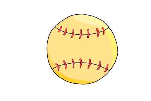 How to Draw a Softball