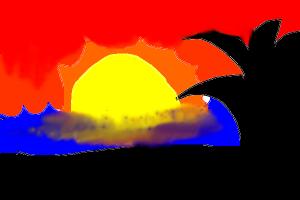 How to Draw A Sunset