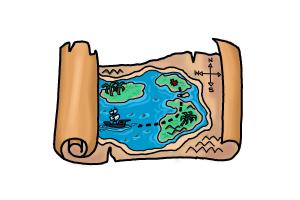 How to Draw a Treasure Map - DrawingNow - 300 x 200 jpeg 9kB