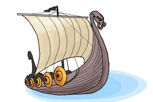 How to Draw a Viking Ship - DrawingNow