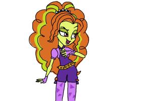 How to Draw Adagio Dazzle from My Little Pony Equestria Girls: Rainbow Rocks