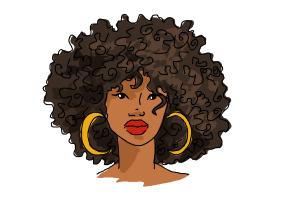 How to Draw African American Hair