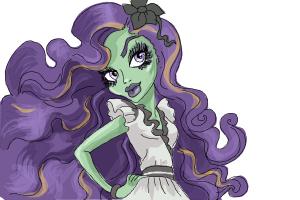 How to Draw Amanita Nightshade from Monster High