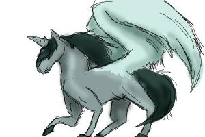 How to Draw an Alicorn(Half Unicorn Half Pegasus)