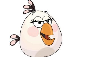 How to Draw Angry Bird Matilda, White Bird