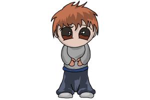 Cartoons And Anime  Easy Chibi Anime Boy Transparent PNG  350x438  Free  Download on NicePNG