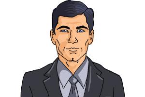 How to Draw Archer, Sterling Malory Archer from Archer