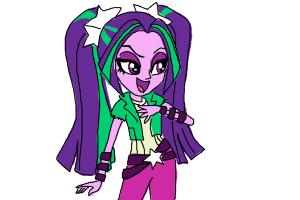 How to Draw Aria Blaze from My Little Pony Equestria Girls: Rainbow Rocks