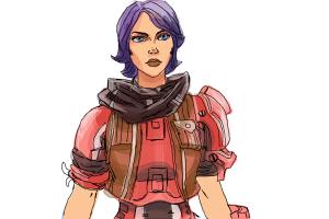 How to Draw Athena from Borderlands The Pre-Sequel