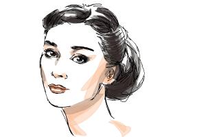 How to Draw Audrey Hepburn