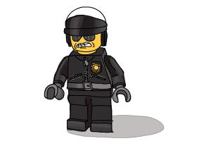 How to Draw Bad Cop from The Lego Movie
