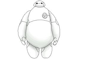 How to Draw Baymax Easy