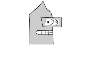 how to draw bender from Futurama