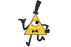 How to Draw Bill Cipher from Gravity Falls