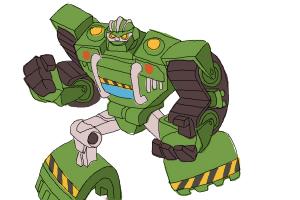 How to Draw Boulder from Transformers Rescue Bots