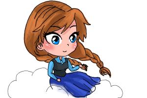 How to Draw Chibi Anna from Frozen