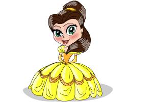 How to Draw Chibi Belle - DrawingNow