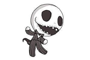 How to Draw Chibi Jack Skellington