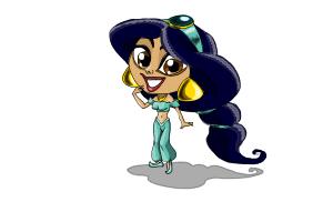 How to Draw Chibi Jasmine