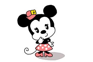 how to draw minnie mouse full body