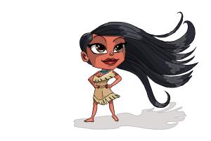 How to Draw Chibi Pocahontas