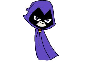 How to Draw Chibi Raven | Teen Titans