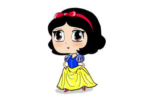 How to Draw Chibi Snow White