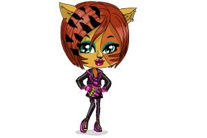 How to Draw Chibi Toralei Stripe from Monster High