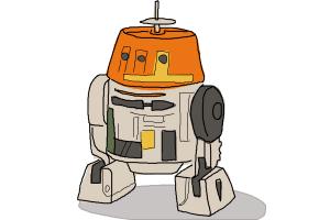 How to Draw Chopper, Grumpy Astromech Droid from Star Wars Rebels