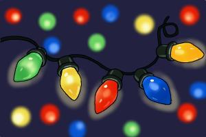 How to Draw Christmas Lights