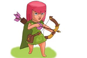 How to Draw Clash Of Clans Archer