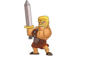 How to Draw Clash Of Clans Barbarian
