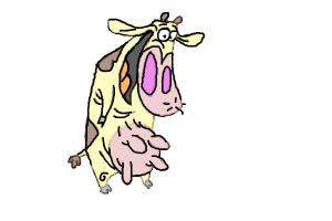 How to Draw Cow from Cow And Chicken