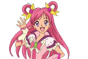 How to Draw Cure Dream, Nozomi Yumehara from Pretty Cure