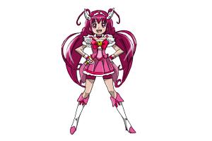 How to Draw Cure Happy, Hoshizora Miyuki from Smile Pretty Cure!