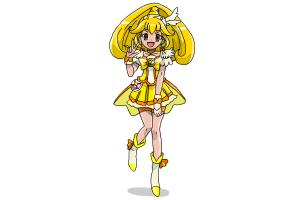 How to Draw Cure Peace, Kise Yayoi Smile Pretty Cure!