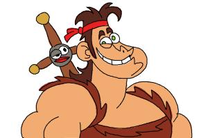 How to Draw Dave from Dave The Barbarian