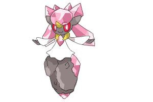 How to Draw Diancie from Pokemon X & Y