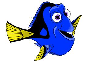 How to Draw Dory from Finding Dory