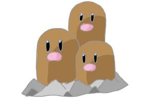 How to Draw Pokemon - Dugtrio