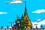 How to Draw Emerald Buddha Temple