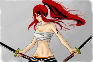 How to Draw Erza Scarlet from Fairy Tail