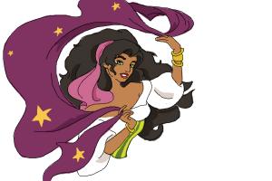 How to Draw Esmeralda from The Hunchback Of Notre-Dame