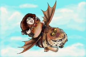 How to Draw Fishlegs And Meatlug from How to Train Your Dragon 2